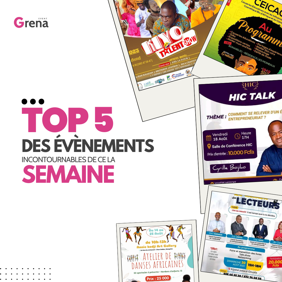 Les évènements incontournables de la semaine