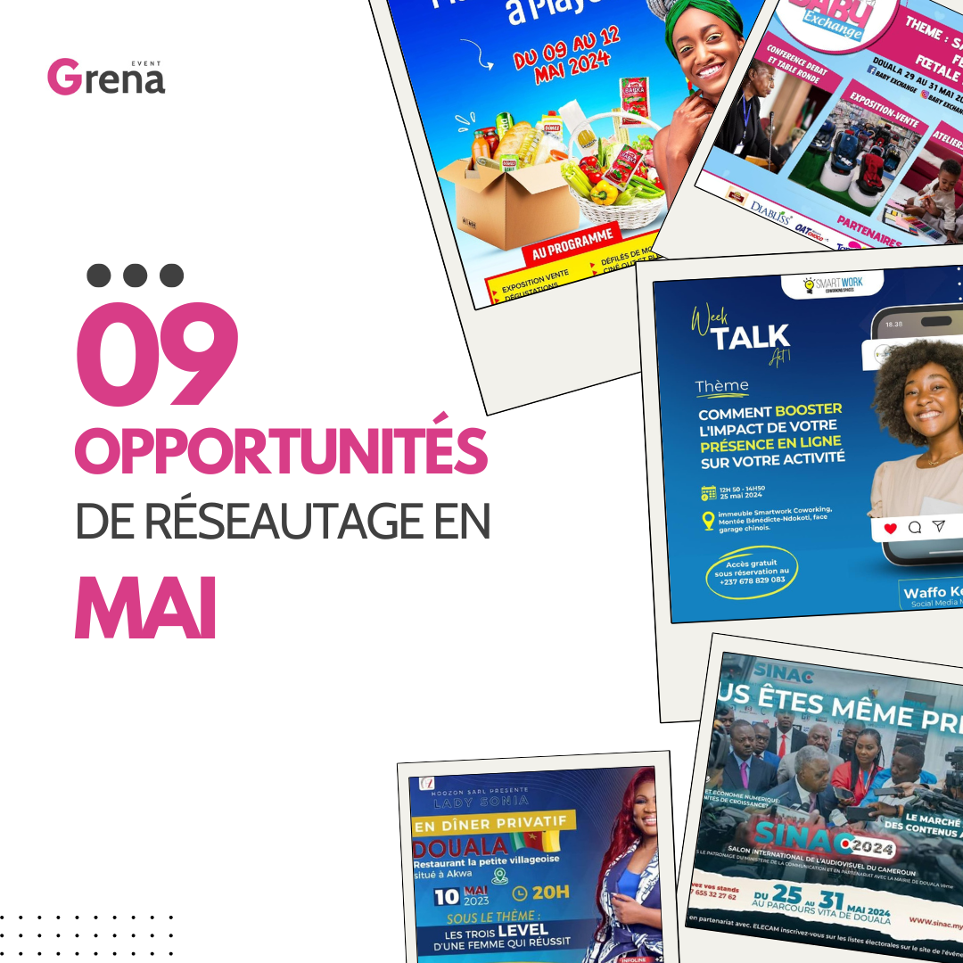 09 Évènements Professionnels à Ajouter à Votre Agenda de Mai