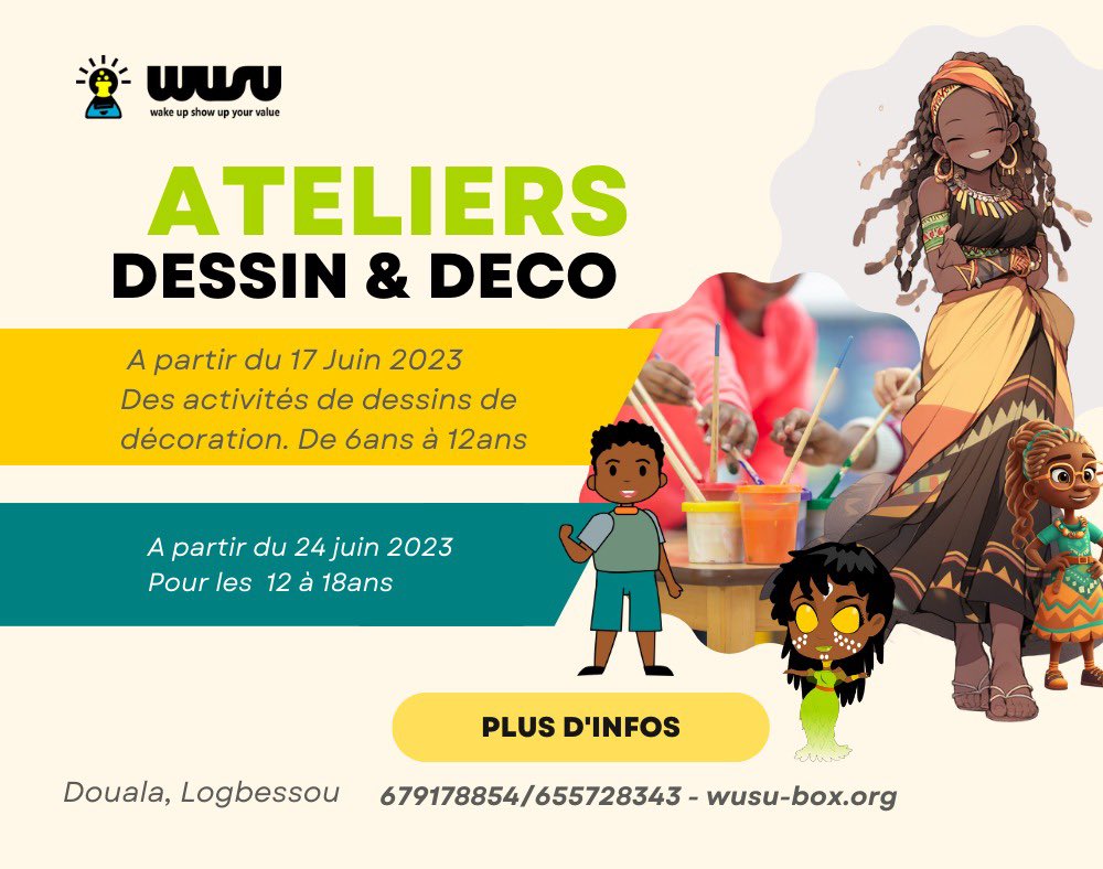 Ateliers dessin et déco