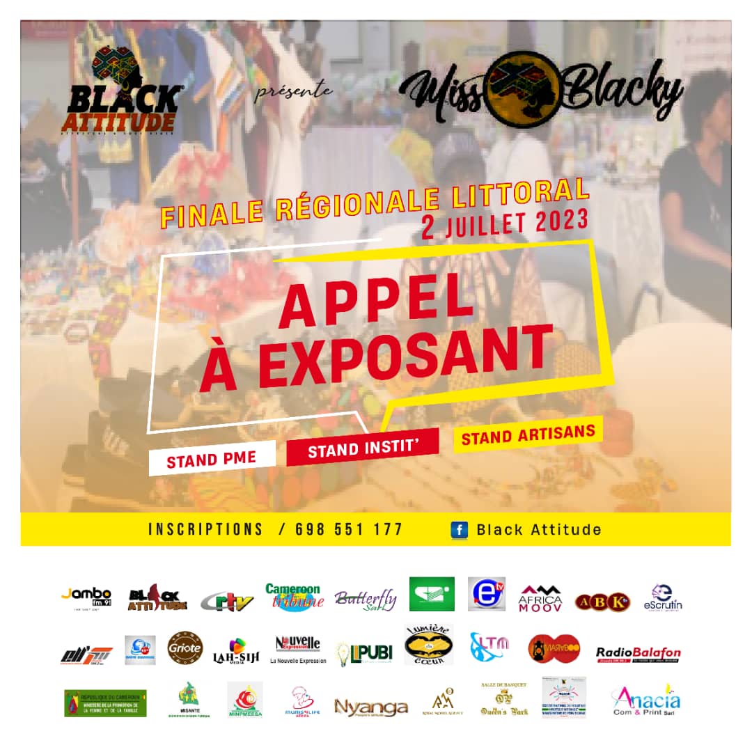 APPEL A EXPOSANT ( Finale Régionale Littoral MISS BLACKY 2023)