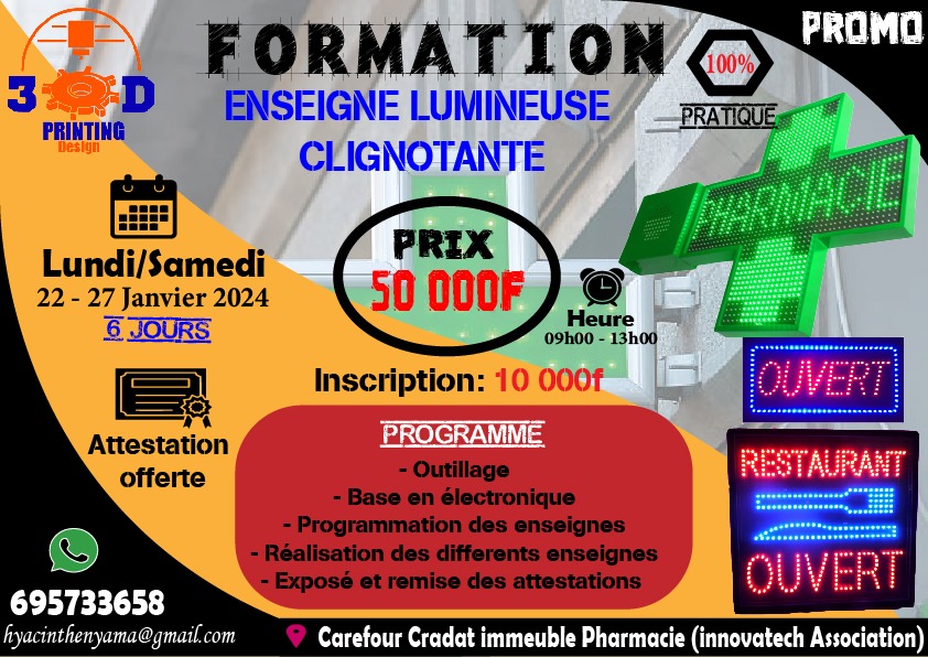 Fabrications des enseignes lumineuses