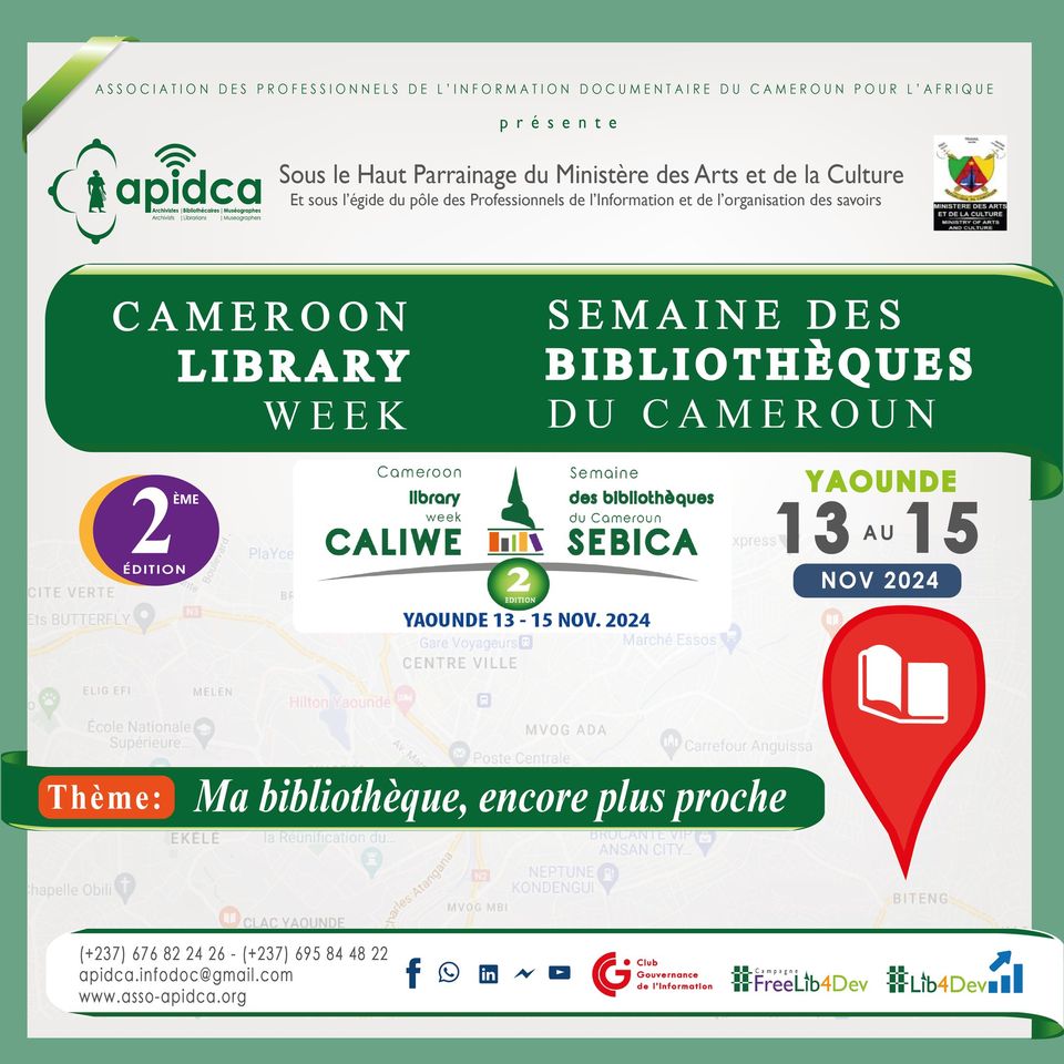 SEMAINE DES BIBLIOTHEQUE DU CAMEROUN