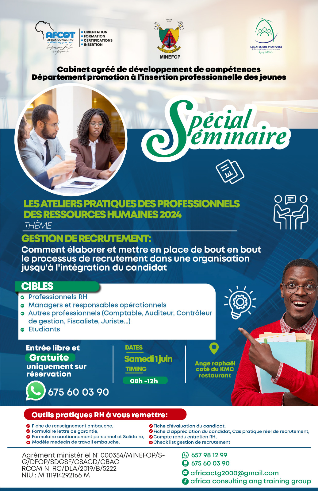 ATELIERS PRATIQUES DES PROFESSIONNELS DES RESSOURCESS HUMAINES 2024