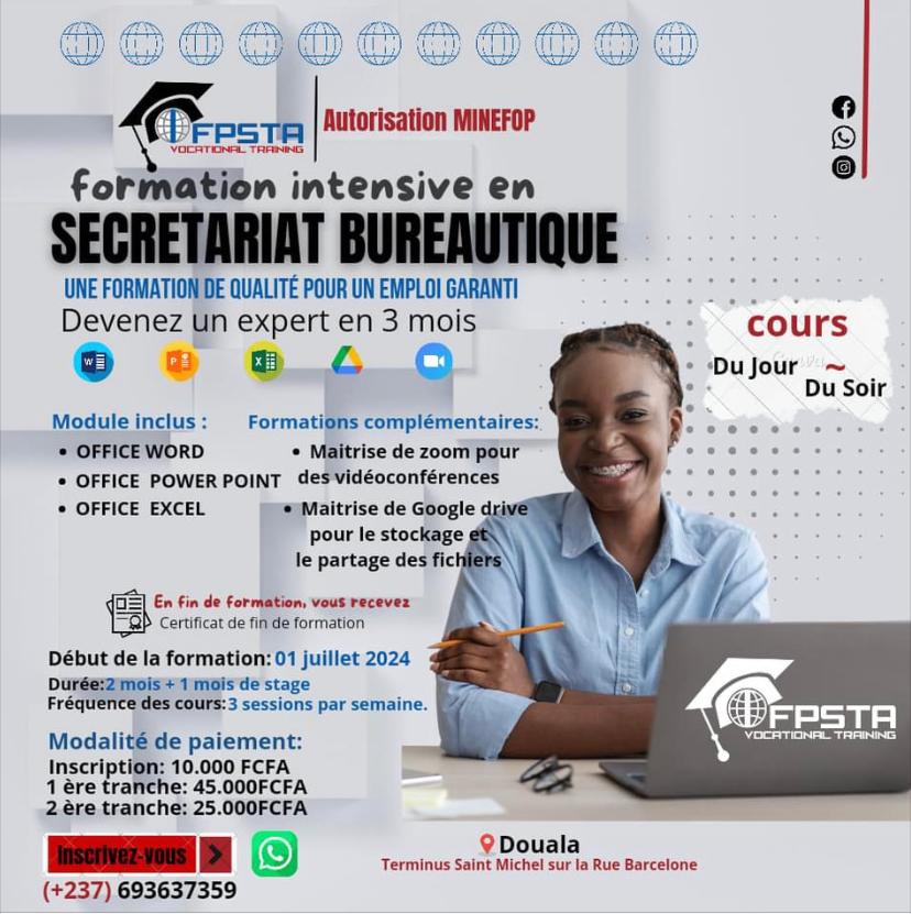 FORMATION EN SECRETARIAT BUREAUTIQUE