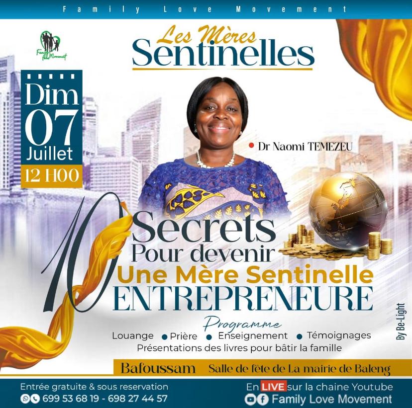 10 SECRETS POUR DEVENIR UNE MERE SENTINELLE ENTREPRENEURE