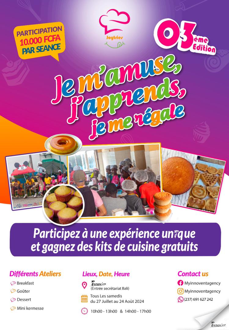 ATALIER DE PATISSERIE POUR ENFANTS