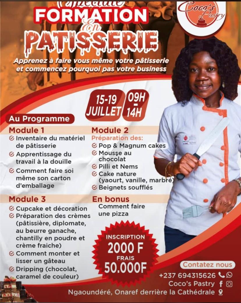 FORMATION EN PATISSERIE