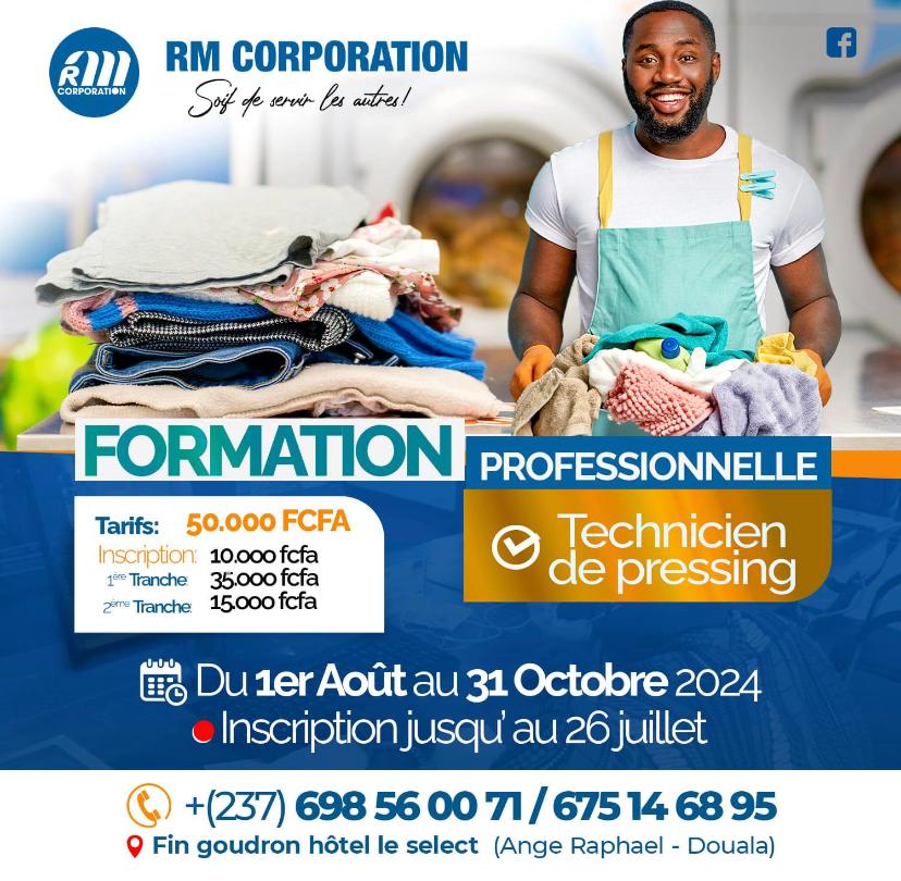 FORMATION PROFSSIONNELLE TECHNICIEN DE PRESSING